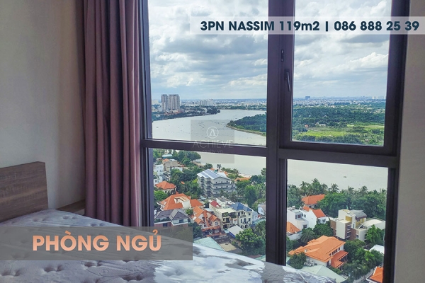 Bán 3 phòng ngủ Nassim Thảo Điền view sông 119m2 | Top những căn đẹp nhất Nassim Thảo Điền